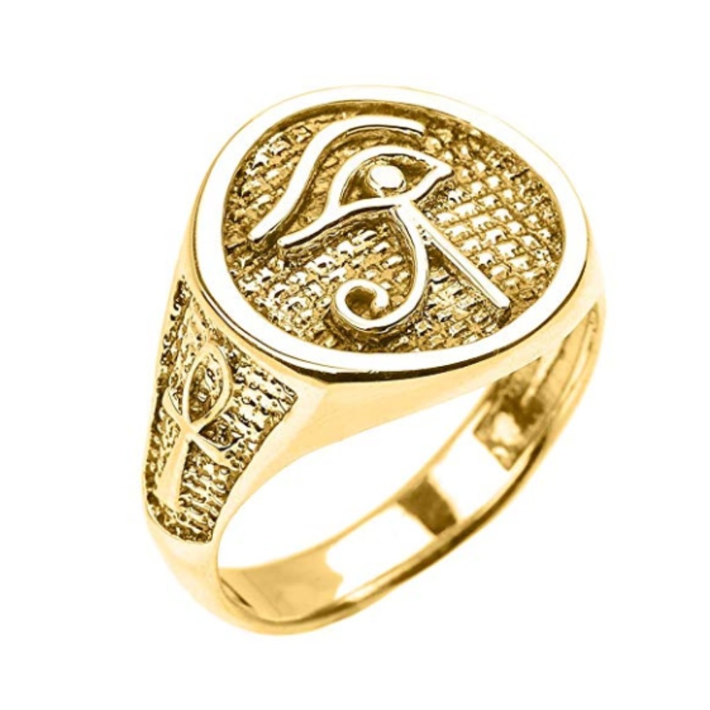 Egyptian Ankh Crosses Men's Polished